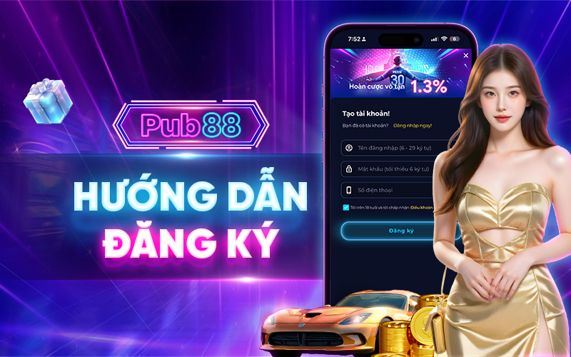Hướng dẫn tạo tài khoản PUB88 chỉ 3 bước